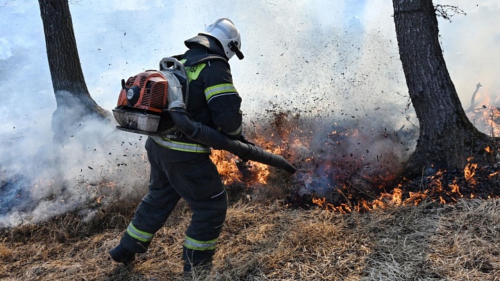 Пожар под Севастополем второй день не могут потушить после падения дронов